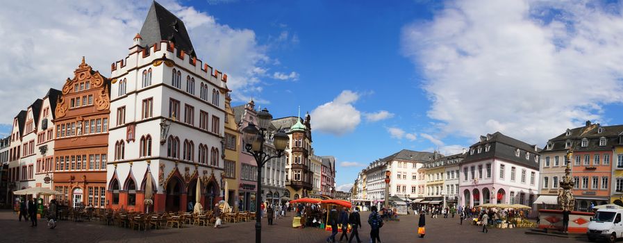 Trier main market panorama