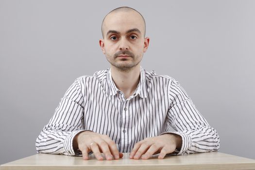 Young businessman at his desk