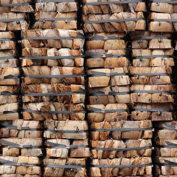 coconut coir stack as background or texture