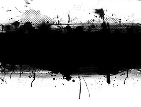 Abstract grunge banner with blank space for your text