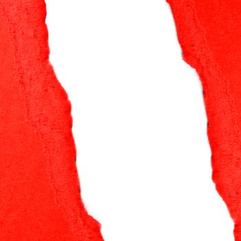 Ripped red paper with space for your text