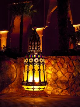 Outdoor lamp in a resort, Hua-Hin, Thailand