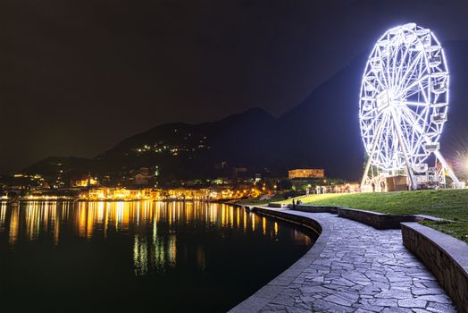 The Ferris wheel in Laveno-Mombello, Maggiore Lake - Varese