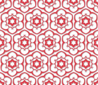 background or fabric pink six pointed flowered pattern