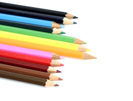 color pencils isolated. More on my portfolio.