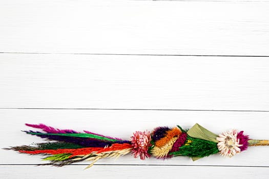 Easter Palm on a white plank