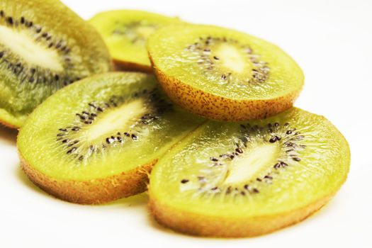 Fresh and healthy kiwi fruit composition.