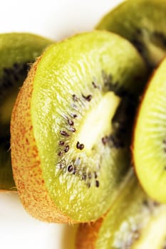 Fresh and healthy kiwi fruit composition.