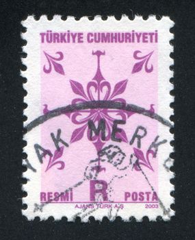 TURKEY - CIRCA 2003: stamp printed by Turkey, shows turkish pattern, circa 2003.