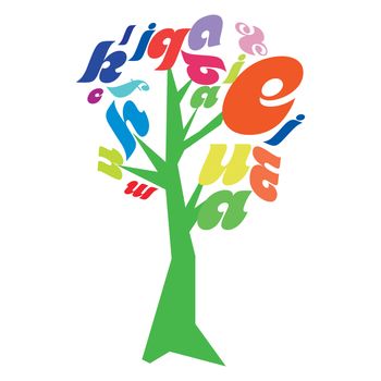 Colorful abstract illustration on a white background