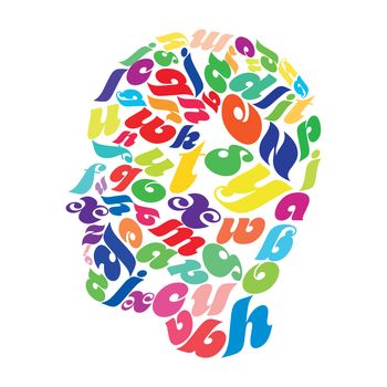Colorful abstract illustration on a white background