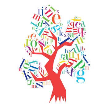Colorful abstract illustration on a white background
