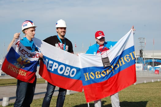 Spectators at XXII Winter Olympic Games Sochi 2014, Russia