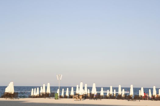 Panoramic view of the beach