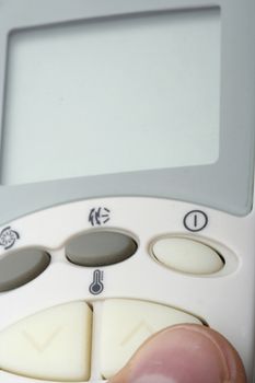 Close up of a Remote buttons. Good details.