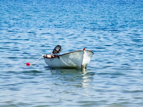 Fishing boat on the sea, Greece