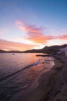 Isleta del Moro bay at dawn, Cabo de Gata, Andalusia