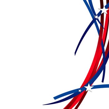 An abstract patriotic illustration