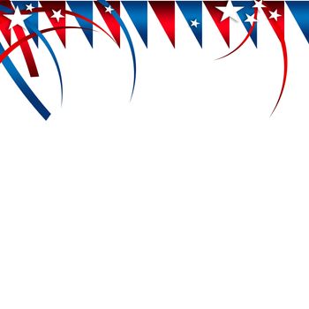 An abstract patriotic illustration