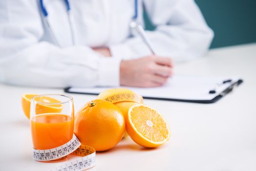 Nutritionist Doctor is writing a diet plan, focus on orange