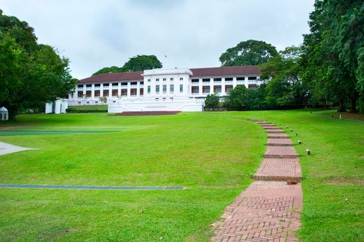 View of famous Fort Canning Centre in Singapore