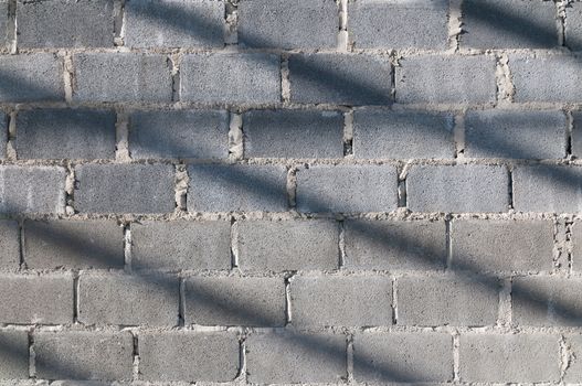 brick wall background and sunlight 