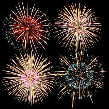 Colorful firework