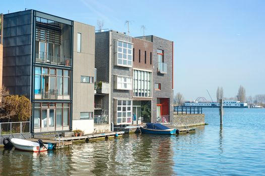 Zeeburg - modern luxury district in Amsterdam, Netherlands