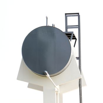 Storage oil tank isolated on white background
