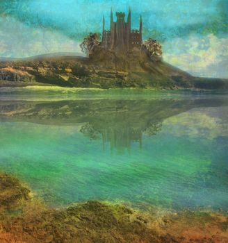 Landscape with old castle