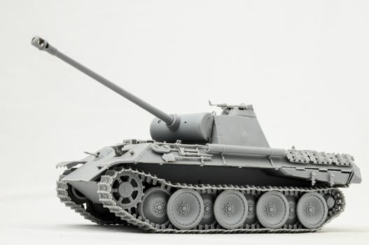 The Model Tank King Tiger 2 of WW2 on a White Background