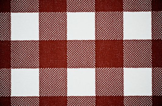 Background of Brown and White Checkered Glossy Paper closeup