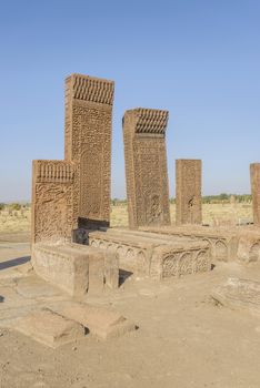 seljuk turk cemetery in ahlat, bitlis