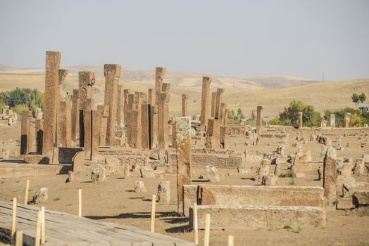 seljuk turk cemetery in ahlat, bitlis