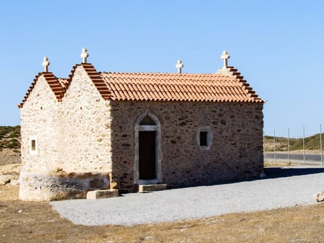 Old antique Orthodox church in mountains