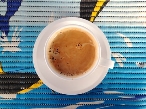a cup of espresso, one short