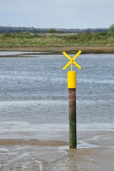 Yellow Boating Signal in creek