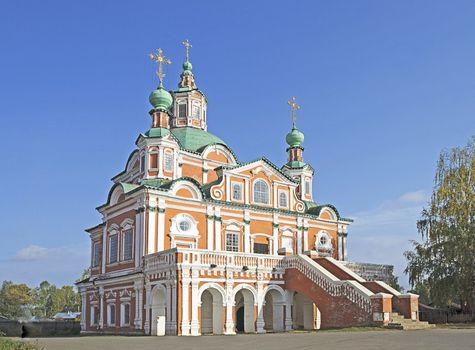 Church of Saint Simeon Stylite (built in 1765) in Great Ustyug, North Russia