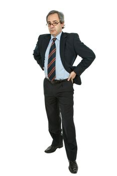 mature business man isolated on white background