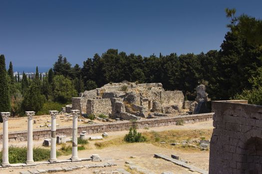 The Asklepieion was a healing temple, sacred to the god Asclepius