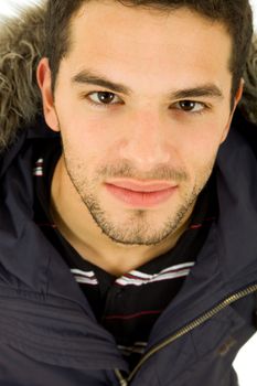 young casual man portrait, close up portrait