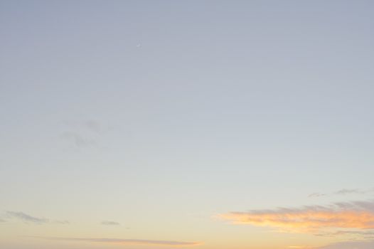 HDR Colred Sunrise Clouds over the Atlantic Ocean in Tenerife Canary Islands