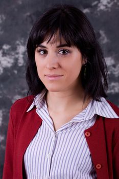 an young beautiful woman close up portrait