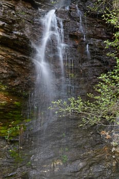 Pena Branca river waterfall in Folgoso do Courel (or Caurel), Lugo, Spain