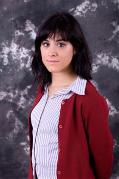 an young beautiful woman close up portrait