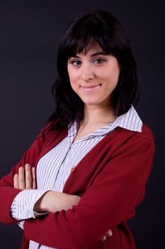 an young beautiful woman close up portrait