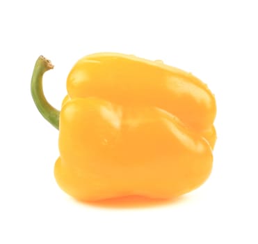 Sweet yellow pepper. Isolated on a white background.