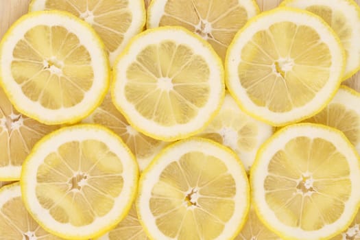Close up of lemon slices. Macro. Whole background.