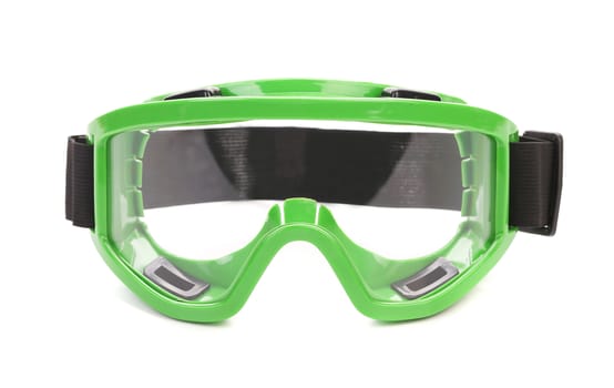 Snowboard goggles. Isolated on a white background.
