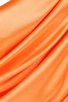 Orange silk background. Close up. Whole background.